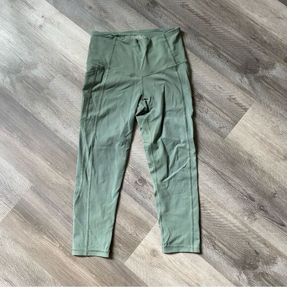 DAMAGED VSX Victoria’s Secret Sport Leggings Worn Green Small Used - Picture 2 of 15